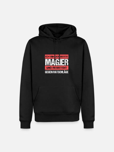 Mage résistant - Sweat à capuche Premium bio Homme - noir