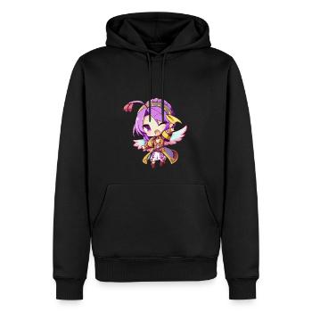 Fée de manga magique japon version kawaii animé - Sweat à capuche Premium bio Homme - noir - Devant - Nico (187cm)