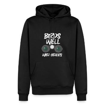 Vögel gut mit anderen teilen Vogelbeobachtung - Männer Premium Bio Hoodie - Schwarz - Vorne - Nico (187cm)