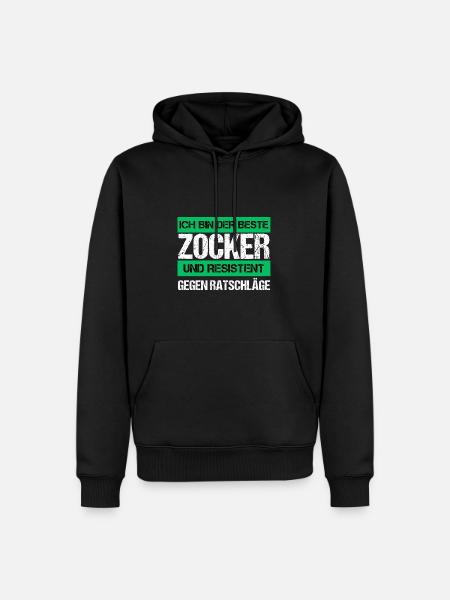 Joueur résistant - Sweat à capuche Premium bio Homme - noir