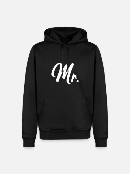 Mr - Mr et Mme Duo - Sweat à capuche Premium bio Homme - noir