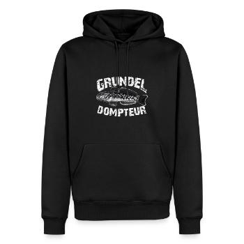 Grundeln fischen angeln - Männer Premium Bio Hoodie - Schwarz - Vorne - Nico (187cm)