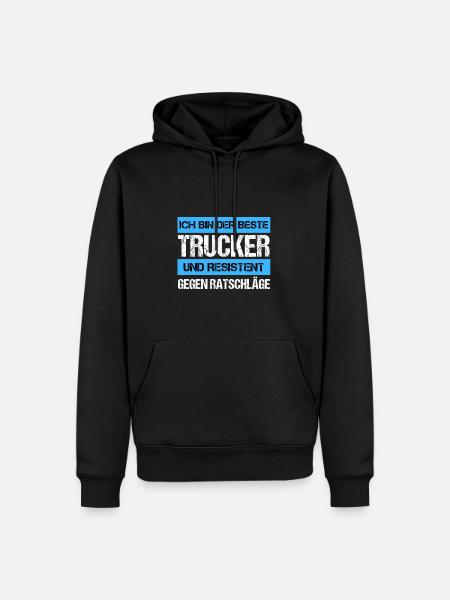 Resistant Trucker - Men’s Premium Organic Hoodie - black