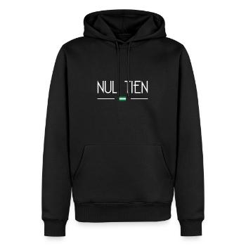 Zéro Dix - Sweat à capuche Premium bio Homme - noir - Devant - Nico (187cm)