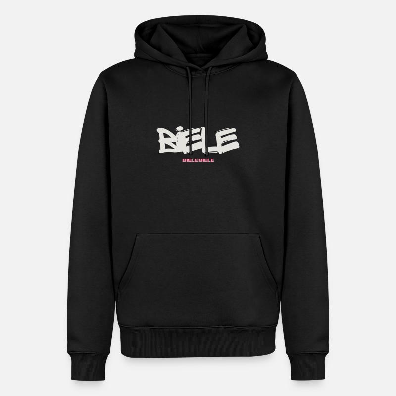 BIELE BIELE BIELE - Männer Premium Bio Hoodie - Schwarz