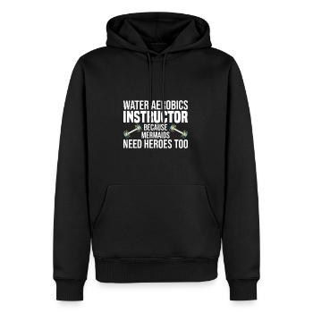 Water Aerobics - Männer Premium Bio Hoodie - Schwarz - Vorne - Nico (187cm)
