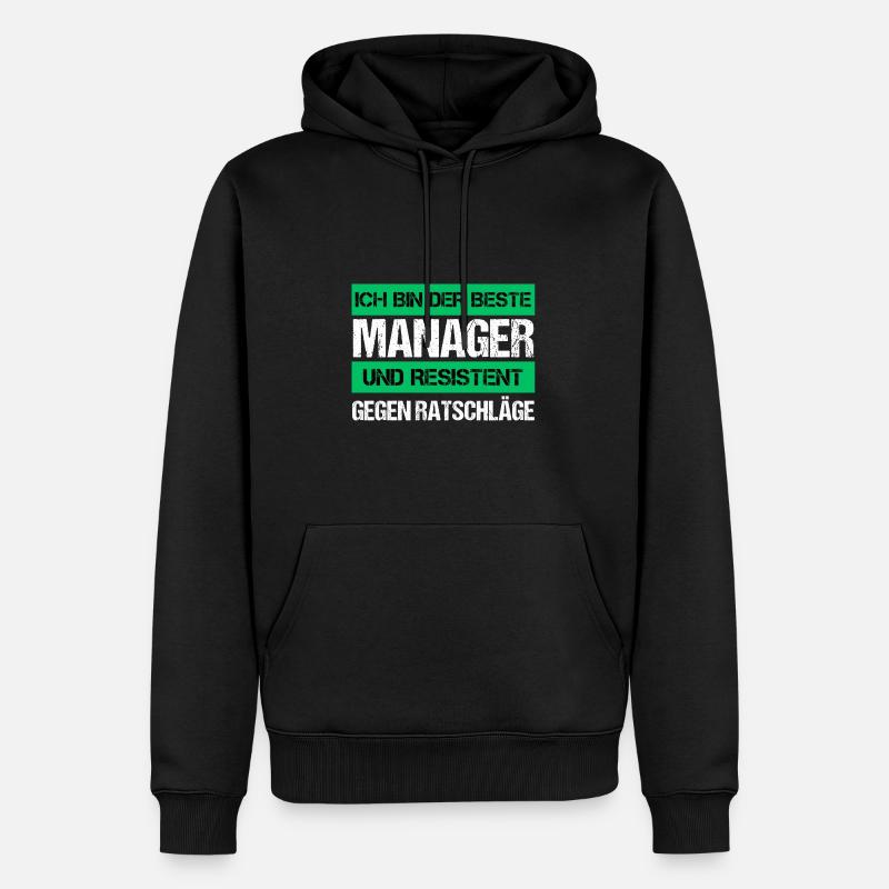 Resistenter Manager - Männer Premium Bio Hoodie - Schwarz