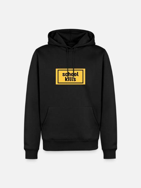 School Kills - Men’s Premium Organic Hoodie - black