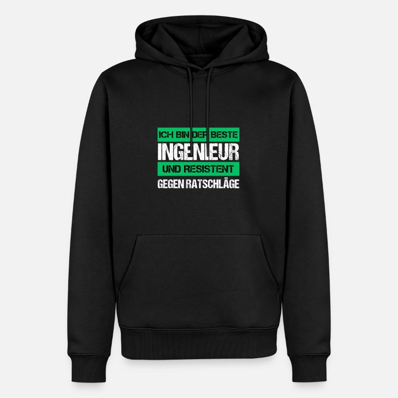 Resistant Engineer - Men’s Premium Organic Hoodie - black