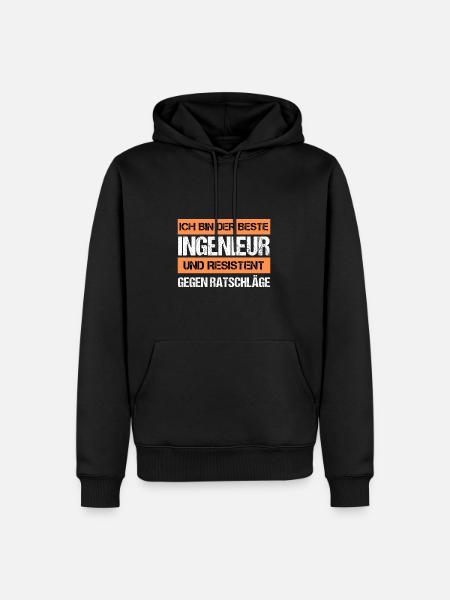 Ingénieur résistant - Sweat à capuche Premium bio Homme - noir