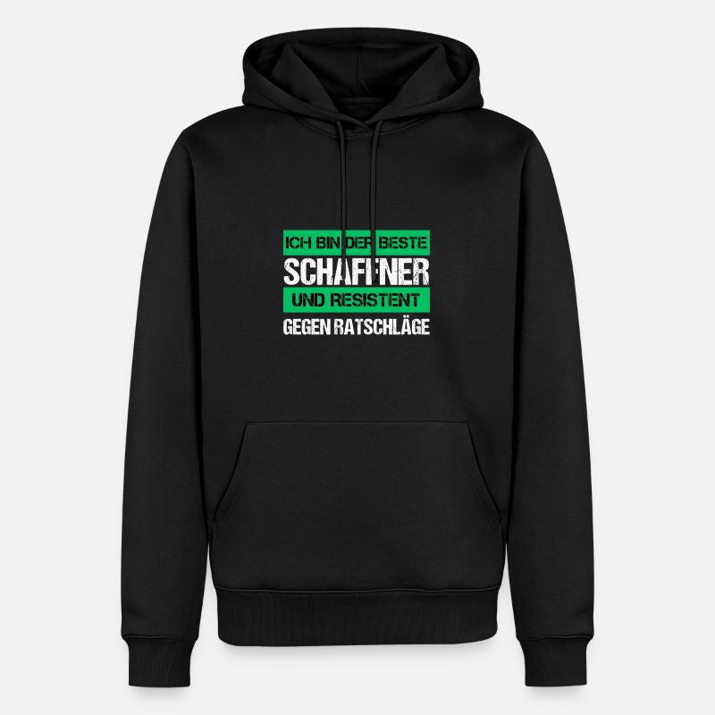 Resistenter Schaffner - Männer Premium Bio Hoodie - Schwarz