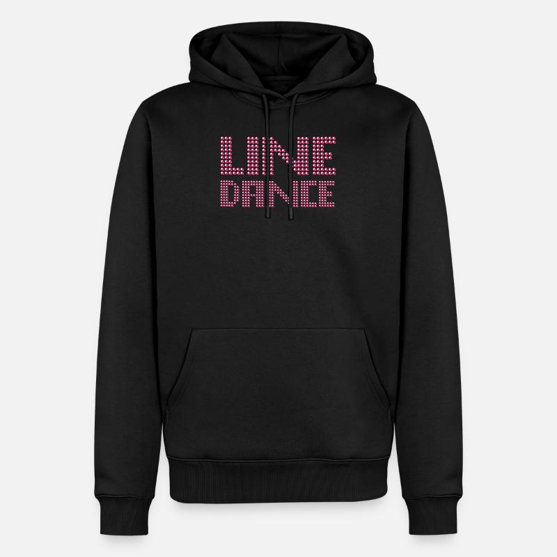 Line Dance - Linedance - Männer Premium Bio Hoodie - Schwarz
