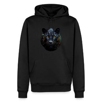 Panther - Men’s Premium Organic Hoodie - black - Front - Nico (187cm)