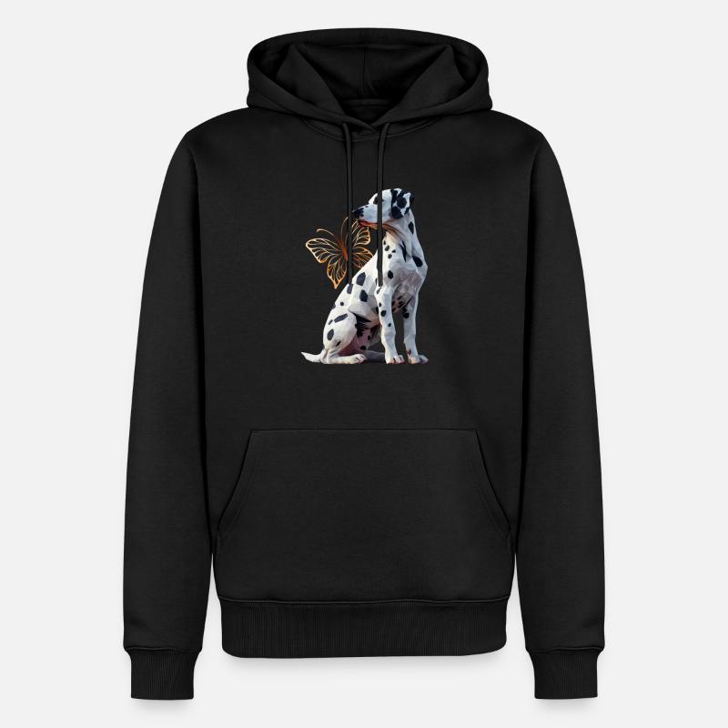 Dalmatinisches - Männer Premium Bio Hoodie - Schwarz