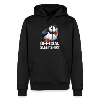 Chemise de nuit officielle Atlantic Puffin - Sweat à capuche Premium bio Homme - noir - Devant - Nico (187cm)