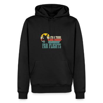Kugelstoßen - Männer Premium Bio Hoodie - Schwarz - Vorne - Nico (187cm)