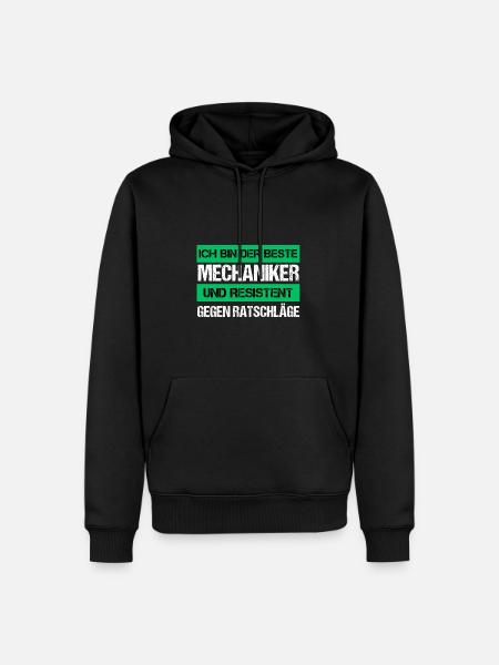 Mécanique résistante - Sweat à capuche Premium bio Homme - noir
