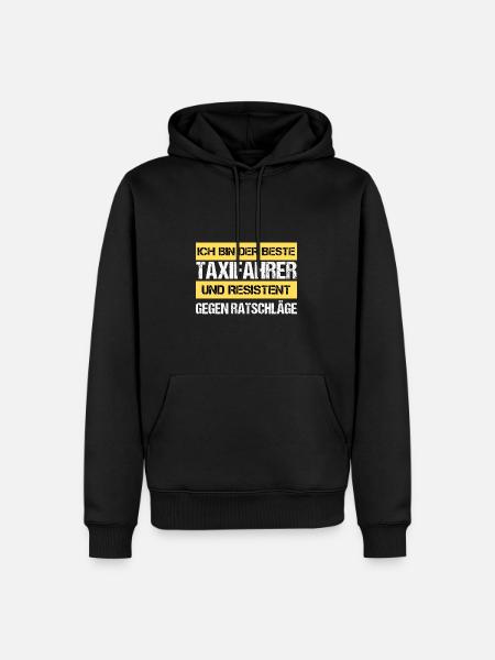 Resistant taxi driver - Men’s Premium Organic Hoodie - black