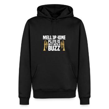Mellophonist - Männer Premium Bio Hoodie - Schwarz - Vorne - Nico (187cm)