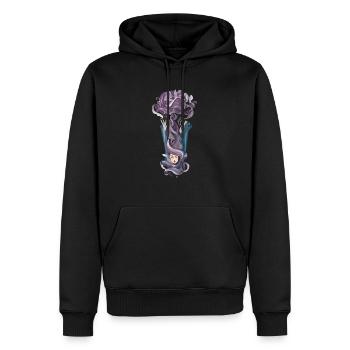Mind Power - Men’s Premium Organic Hoodie - black - Front - Nico (187cm)