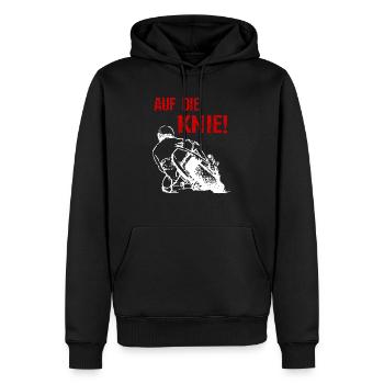 Moto - A genoux Superbike - T-shirt - Sweat à capuche Premium bio Homme - noir - Devant - Nico (187cm)