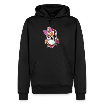 Cinco De Mayo Lady Sugar Skull - Männer Premium Bio Hoodie - Schwarz - Vorne - Nico (187cm)