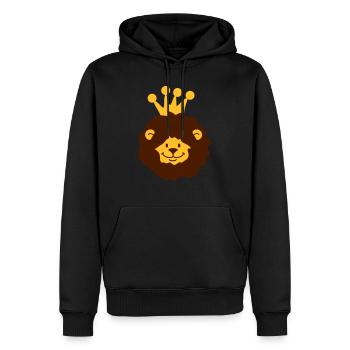 Lion King - Männer Premium Bio Hoodie - Schwarz - Vorne - Nico (187cm)