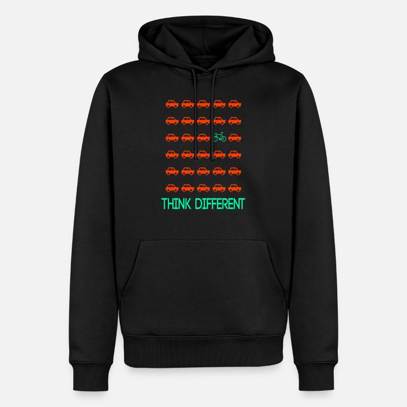 Pensez vélo Auro différent - Sweat à capuche Premium bio Homme - noir