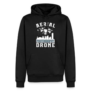 Aerial Photography Drone - Männer Premium Bio Hoodie - Schwarz - Vorne - Nico (187cm)