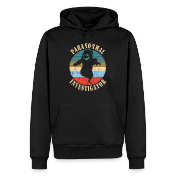 Chasseurs de fantômes - Sweat à capuche Premium bio Homme - noir - Devant - Nico (187cm)