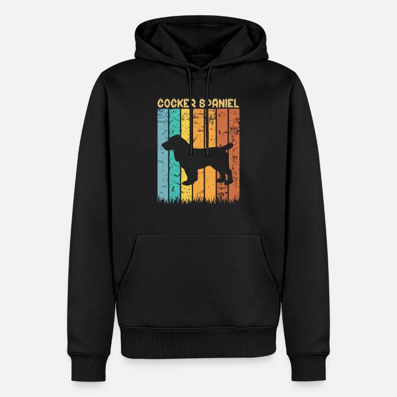 Cocker Spaniel - Männer Premium Bio Hoodie - Schwarz