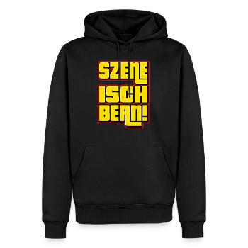 Szene Isch Bern - Männer Premium Bio Hoodie - Schwarz - Vorne - Nico (187cm)
