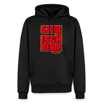 Szene Isch Bern - Männer Premium Bio Hoodie - Schwarz - Vorne - Nico (187cm)