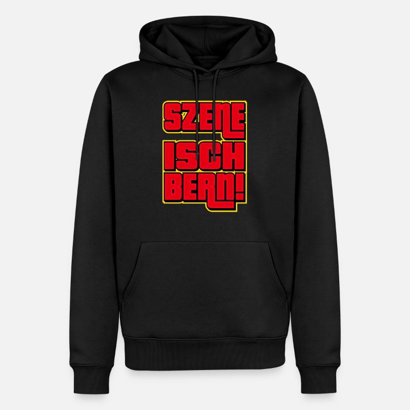 Szene Isch Bern - Männer Premium Bio Hoodie - Schwarz