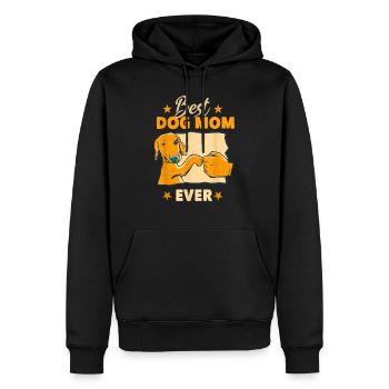 Meilleure maman de chien de tous les temps - Sweat à capuche Premium bio Homme - noir - Devant - Nico (187cm)