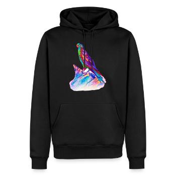 Budgerigar Bird Cockatiel Bird Propriétaire - Sweat à capuche Premium bio Homme - noir - Devant - Nico (187cm)