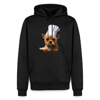 Yorkshire Terrier Restaurateur Chien Cuisine Chien Chiot - Sweat à capuche Premium bio Homme - noir - Devant - Nico (187cm)
