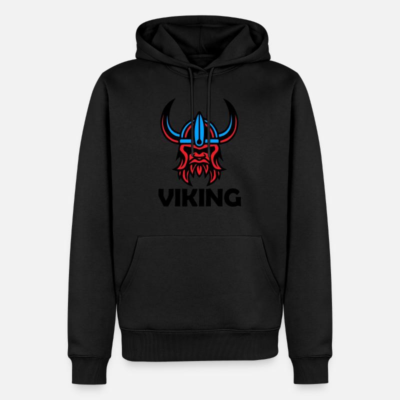 Vikings - Sweat à capuche Premium bio Homme - noir