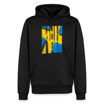 Schweden Schweden Flagge national norden skandinavia - Männer Premium Bio Hoodie - Schwarz - Vorne - Nico (187cm)