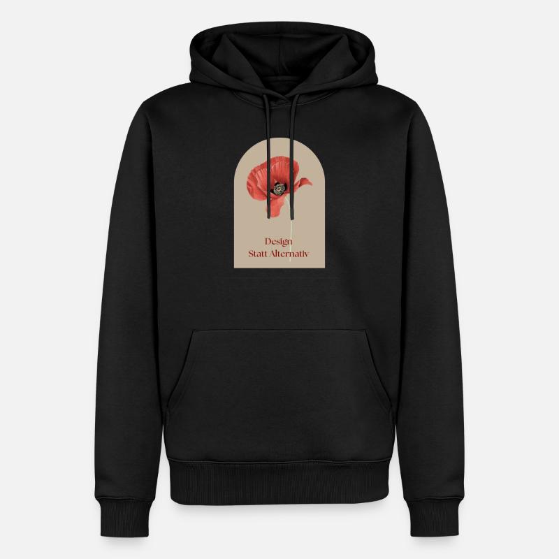 Design statt alternativ 2 - Männer Premium Bio Hoodie - Schwarz