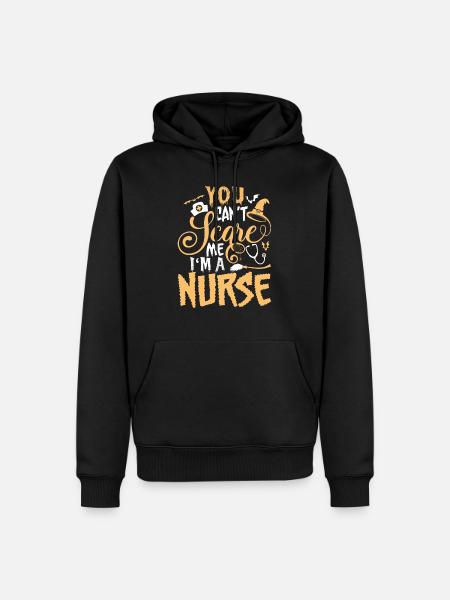 Halloween Nurse - Männer Premium Bio Hoodie - Schwarz