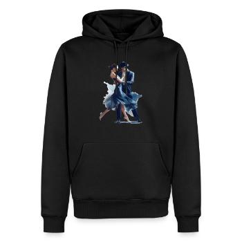 La danse sportive est une forme d’expression créative - Sweat à capuche Premium bio Homme - noir - Devant - Nico (187cm)