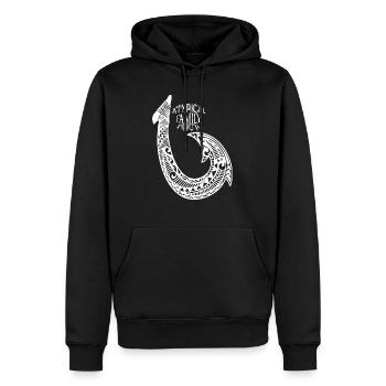 A.F.T Hook - Men’s Premium Organic Hoodie - black - Front - Nico (187cm)