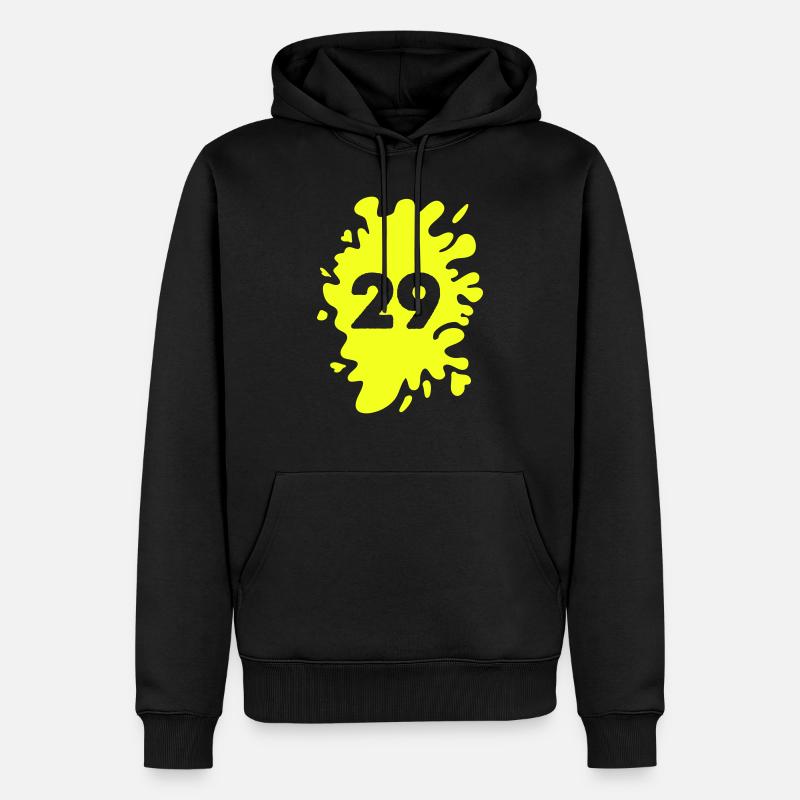 Blobs 29 - Sweat à capuche Premium bio Homme - noir