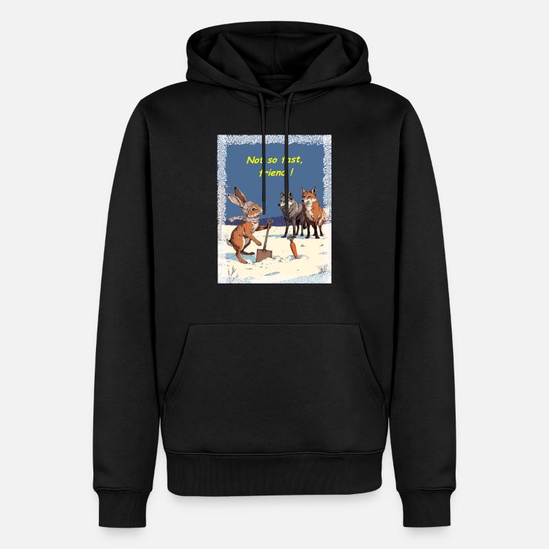 Prüfung des Schicksals - Männer Premium Bio Hoodie - Schwarz