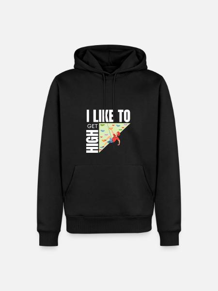 Wall Climbing Rock Climbing - Men’s Premium Organic Hoodie - black