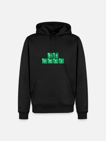 More Snacks - Men’s Premium Organic Hoodie - black
