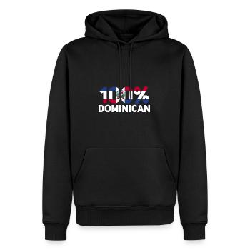 Dominikanische Republik - Männer Premium Bio Hoodie - Schwarz - Vorne - Nico (187cm)