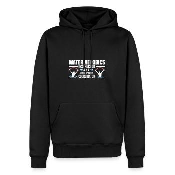 Wassergymnastik - Männer Premium Bio Hoodie - Schwarz - Vorne - Nico (187cm)