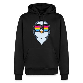 Pansexuell Pinguin Geschenk - Männer Premium Bio Hoodie - Schwarz - Vorne - Nico (187cm)